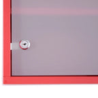 HOMCOM Medizinschrank abschließbar Tip-On Automatik Sicherheitsglas