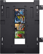 Epson Perfection V850, professioneller Fotoscanner, Scanner zum Digitalisieren von Fotos, Vorlagen, Dias und Negativen, Flachbettscanner mit hoher Auflösung, schwarz/silber