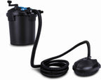 Scheppach Teichdruckfilter Komplettset PFS8000 | für Teiche bis 8000 Liter | Fördermenge 4000 L/h | 11 W UV-C Klärer mit Spin Clean | int. Schmutzanzeige | 9,5L Tank | Teichfilter Druckteichfilter
