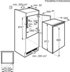 AEG TSK5O881ES Built-In Fridge / 880 mm / 142 L/Tow Door/E