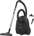 AEG CLEAN 6000 AB61C2DB Staubsauger mit Beutel / hohe Saugleistung / inkl. Polsterdüse / 50 % Recyclingkunststoff / ideal für Haustierbesitzer / Reinigen von Polstern / 12 m Kabel / 750 W / Blau