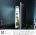 Hisense RB327N4ADD Fridge-Freezer Combination, EEK D, Total NoFrost, Interchangeable Door Hinge, Bottle Grid, 171 Litre Fridge Compartment, 85 Litre Freezer Compartment, Stainless Steel Look