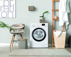 Bomann® Waschmaschine 10kg | max. 1400 U/min | 10 Jahre Motor-Garantie | effizienter, leiser & langlebiger Invertermotor | 15 Programme | Endzeitvorwahl | LED-Display | Washing Machine WA 7110
