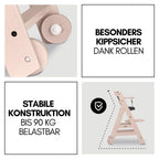 hauck Hochstuhl Beta+ Newborn Set Premium Dark Grey - Babyhochstuhl Set ab Geburt mit Neugeborenen Aufsatz Bouncer, Sitzpolster und Essbrett - Dark Grey