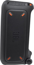 JBL PartyBox 710 - Schwarz – Trag - und rollbarer Bluetooth Party-Lautsprecher mit Lichteffekten – Spritzwassergeschützte, mobile Musikbox