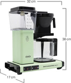 Moccamaster KBG Select, Kaffeemaschine, Retro Kaffeemaschine, Filterkaffee, Off-White, 1.25L