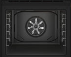 Beko BBSM12340X Einbau-Backofen-Set, zwei autarke Geräte: Induktionskochfeld mit 4 Kochzonen, Backofen mit 8 Heizarten, 72 l Garraum-Volumen, Kindersicherung, Sensortasten, Schwarz/Edelstahl