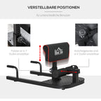 HOMCOM Sissy Squat Kniebeugentrainer 3in1 höhenverstellbar