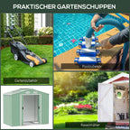 Outsunny Geräteschuppen mit Schiebetüren und Belüftung