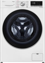 LG F4WV7080, Klasse A, Frontlader-Waschmaschine 8 kg, 1400 U/Min, AI Direct Drive, Wi-Fi, Tiefenreinigung mit Dampf, Große Kapazität, TRIPLE A, Außentür aus Sicherheitsglas, 62 x 60 x 85 cm ꟷ Weiß