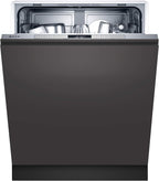 NEFF S155HTX15E N 50 Vollintegrierter Geschirrspüler, 12 Maßgedecke, Edelstahl, 81,5 cm Höhe