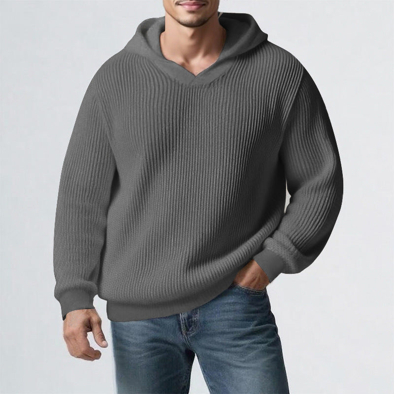 Herren Hoodie Rundhals langarm Basic Design
