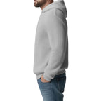 Herren Hoodie mit Rundhals und langen Ärmeln lockerer Schnitt Seitenansicht