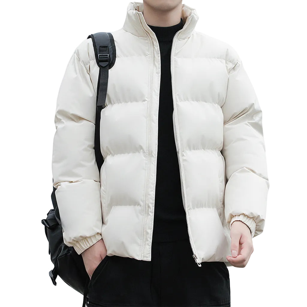Nahaufnahme Herren Jacke langarm lockerer Schnitt