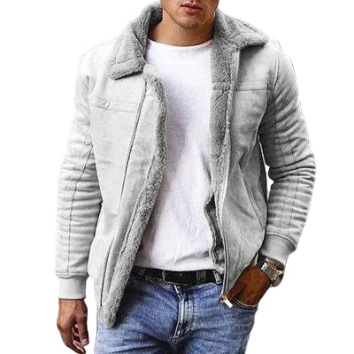 Herren Jacke mit Reißverschluss in schmaler Passform