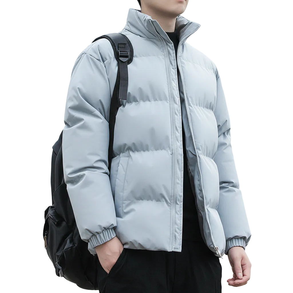 Detailansicht Herren Jacke mit Stehkragen langarm