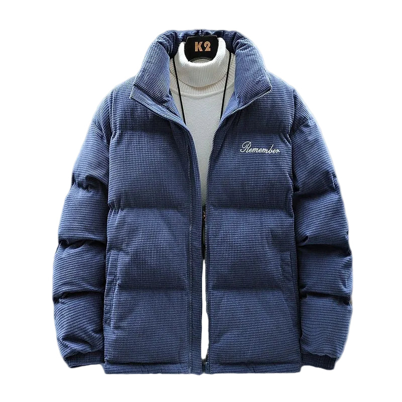 Detailansicht Herren Jacke Waffelstruktur langarm