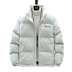 Moderne Herren Jacke mit Waffelstruktur Knopfleiste lockerer Schnitt