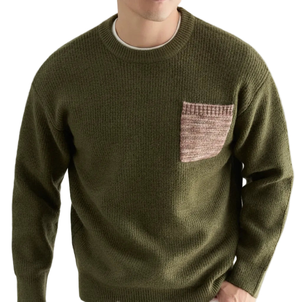 Nahaufnahme Herren Strick Sweater gerade Passform