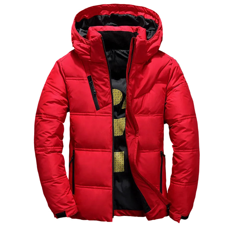 Nahaufnahme Herren Winterjacke langarm klassisch