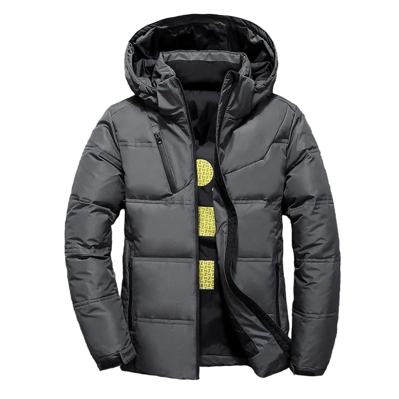Detailansicht Herren Winterjacke mit Reißverschluss langarm
