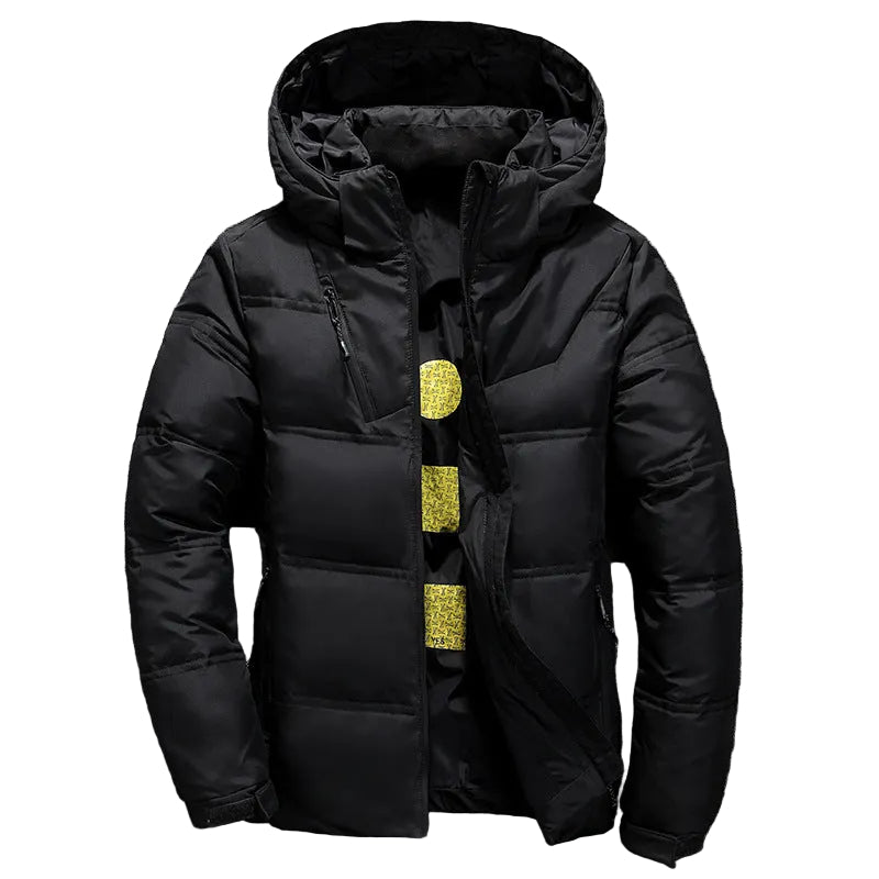 Herren Winterjacke langarm Reißverschluss klassisch Vorderansicht