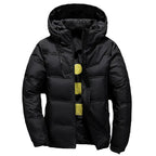 Klassische Herren Winterjacke mit Reißverschluss langarm Seitenansicht